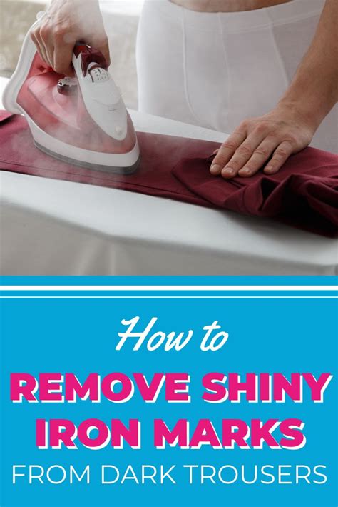 How To Remove Shiny Iron Marks From Dark Trousers