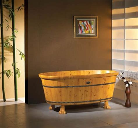 30 Relaxing And Chill Wooden Bathtubs With Images Wooden Bathtub