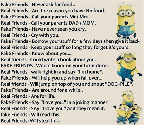 Minions are fond of friendship and they love doing stupid things with their besties, so we have some cool minions friendship quotes, you will love them and you may also laugh on them ! So true, lol. | Friendship quotes funny, Funny minion ...