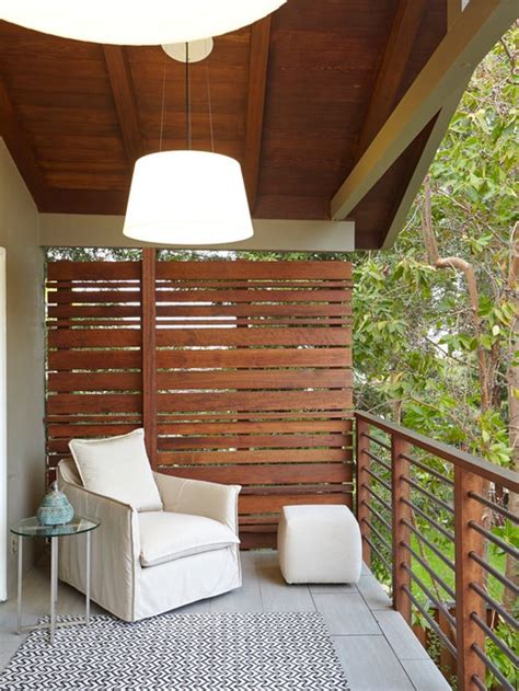 Wooden and concrete options available. Balcony Privacy Ideas | Houzz