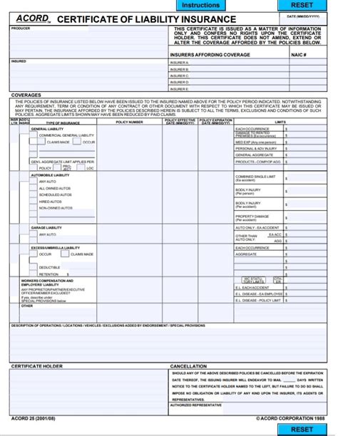 Full set (3/3) ocean bills of lading made out to order and blank endorsed notifying applicant. 11+ Certificate of Liability Insurance Form | Free Word ...