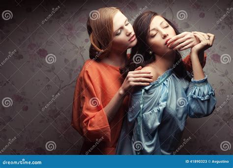 Two Gorgeous Girlfriends Making Love Stock Photo Image 41890323