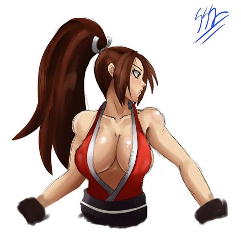 Mai Shiranui Fatal Fury The King Of Fighters Series Artwork By Ss2 Sonic