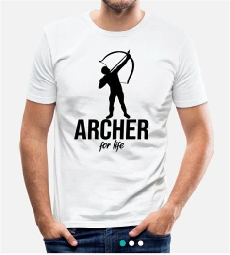 Archer For Life Männer Slim Fit T Shirt Spreadshirt Shirts