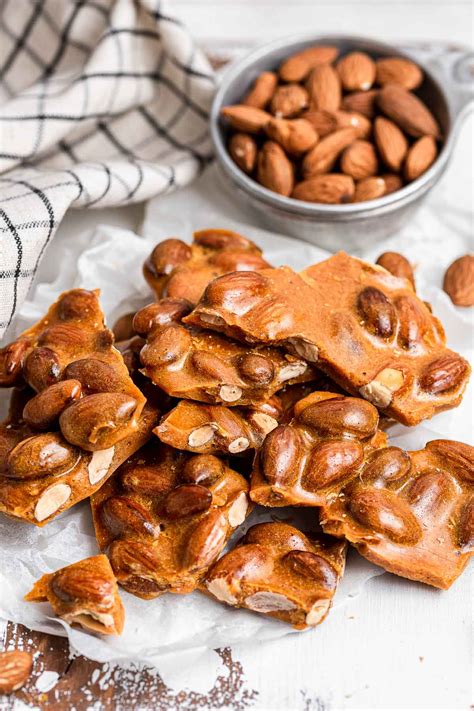 Almond Brittle Made In The Microwave Dessert For Two