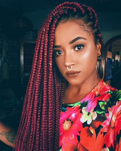 Unique Mixed Colored Box Braids A Trendy Way To Style Your Hair In