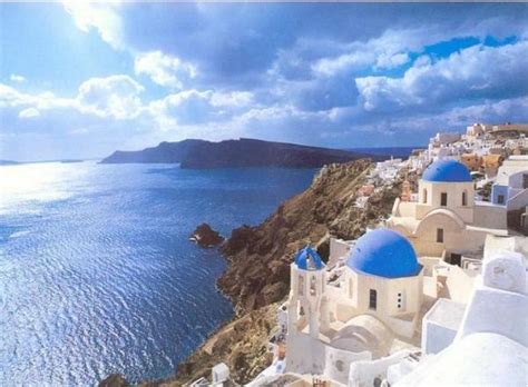 Santorini Beautiful Island Of Greece World