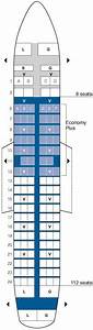 United Airlines Airbus A320 Jet Seating Map Aircraft Chart United