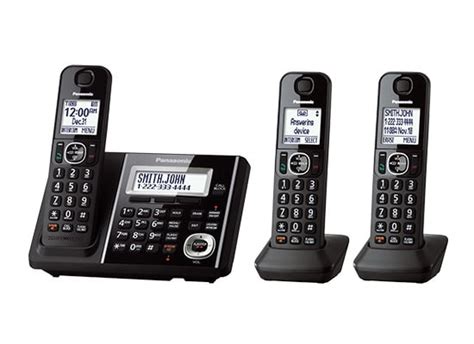 Panasonic Kx Tgf343b Digital Cordless Answering System With 3 Handsets