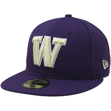 New Era Washington Huskies 59fifty Fitted Hat Purple University Of