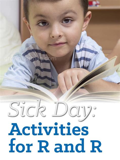 Sick Day Activities For R And R Grown Ups Magazine Being Sick