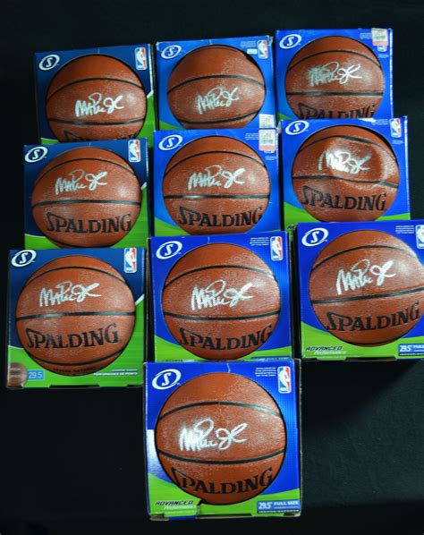 Lot Detail Lot Of 10 Magic Johnson Autographed Basketballs