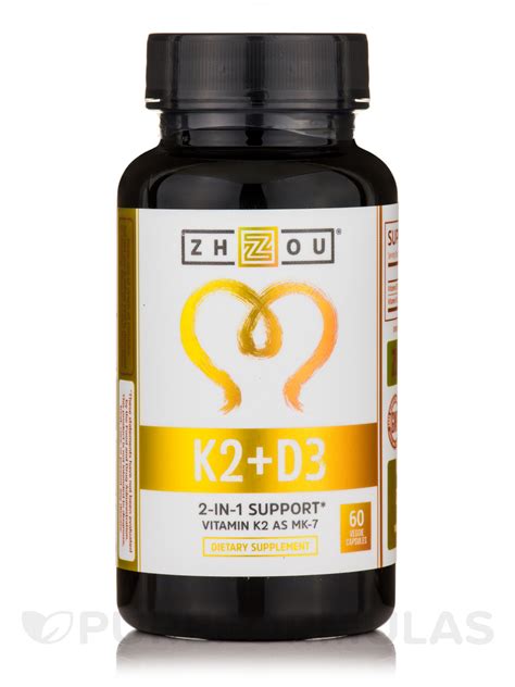 In liver cancer, vitamin k2 supplementation has been shown to help reduce recurrence and delay progression. Vitamin K2 + D3 - 60 Veggie Capsules
