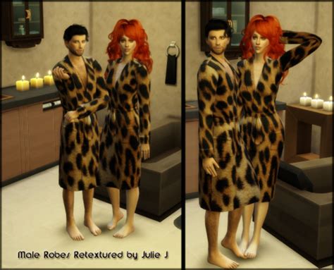 Male Robe Retextured Part 2 At Julietoon Julie J Sims 4 Updates
