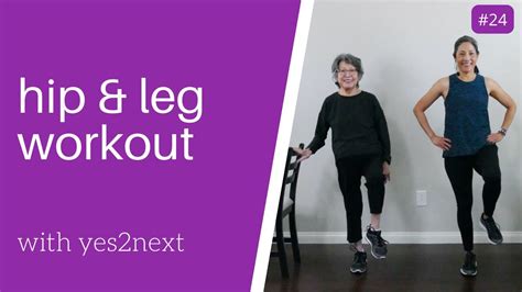 Hip And Leg Exercises For Seniors Beginners Hip Workout Youtube
