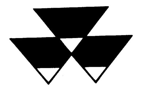 Illussion Three Black Triangles Logo