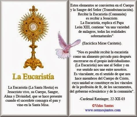 Includes midi and pdf downloads. ® Santoral Católico ®: Oraciones a Jesús Eucaristía
