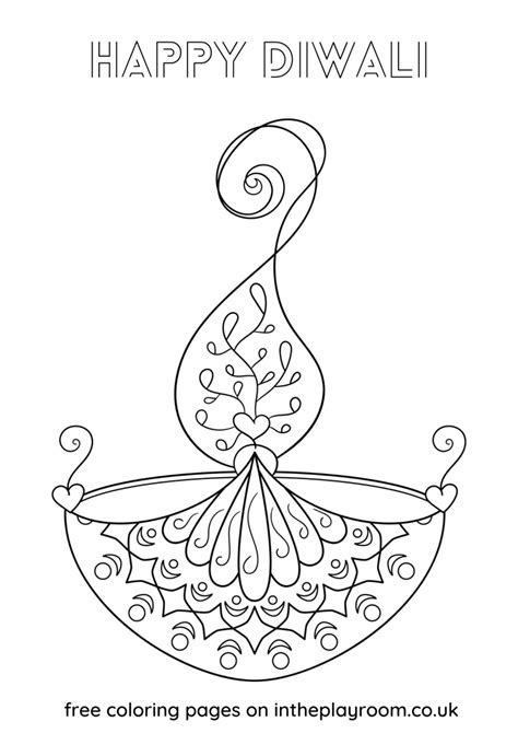 Free Printable Diwali Colouring Pages For Kids And Adults In The Playroom