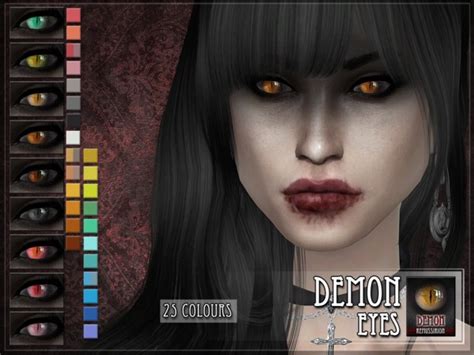 Demon Eyes By Remussirion Sims 4 Eyes