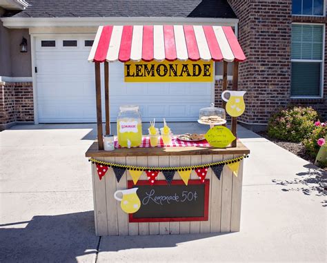Lemonade Stand Kids Lemonade Stands Diy Lemonade Stan