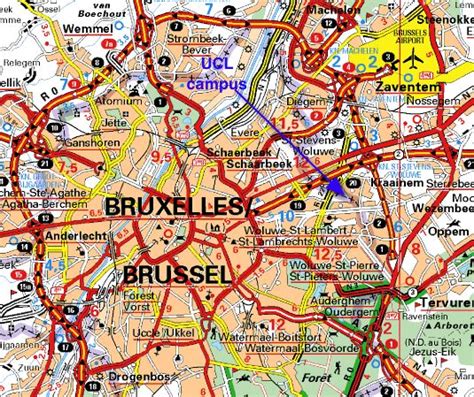 Images And Places Pictures And Info Brussels Airport Map