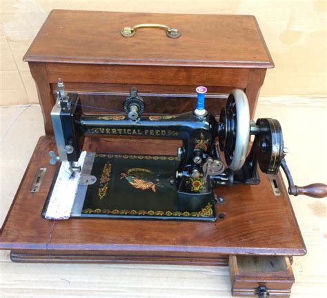 Antique Davis Vertical Feed Hand Crank Sewing Machine Etsy Uk