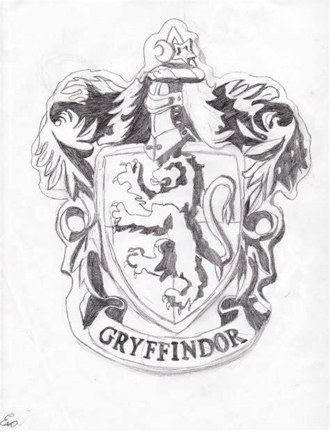Gryffindor Crest By Spaghettiblue On Deviantart 9b9