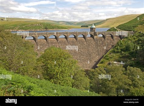 Craig Goch Dam One Of The Elan Valley Dams In Powys Wales Stock Photo