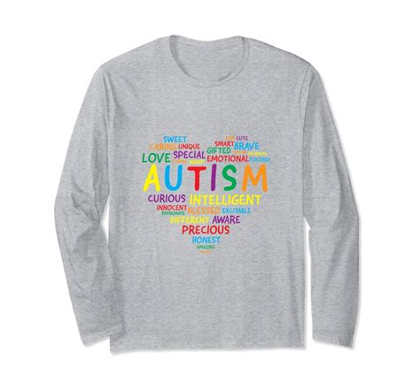 Autism Awareness Long Sleeve Shirts Autism Heart Shirt 4lvs