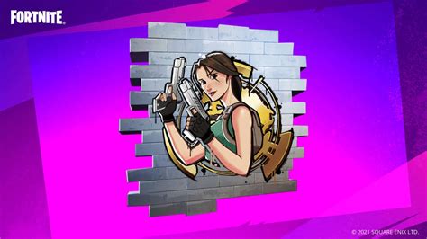 Fortnite Free Lara Croft Graffiti Code Fortnite Battle Royale
