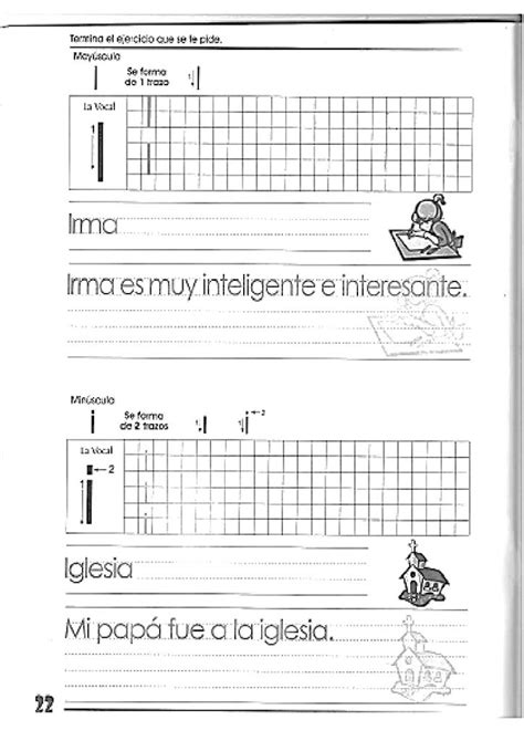 Cuadernillo Para Mejorar La Letra Preescolar E Inicial Drawing Reverasite