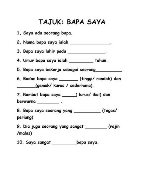 Maybe you would like to learn more about one of these? Karangan Latihan Bahasa Melayu Tahun 4