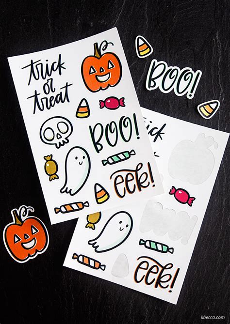 Over 250 free svg cut files for cricut, silhouette, brother scan n cut cutting machines! Free Printable Halloween Sticker Sheets (Print & Cut Files ...