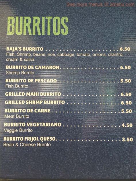 Check spelling or type a new query. Online Menu of Baja California Fish Tacos Restaurant ...
