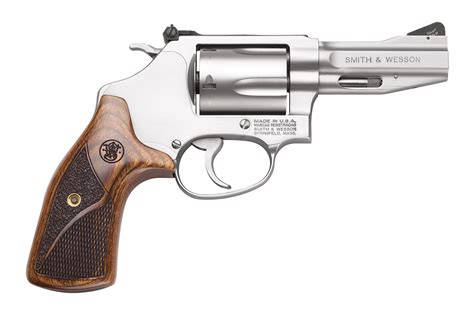 Smith & Wesson 60 Pro Revolver, 357 Magnum, 3 in, Wood Grip, Matte