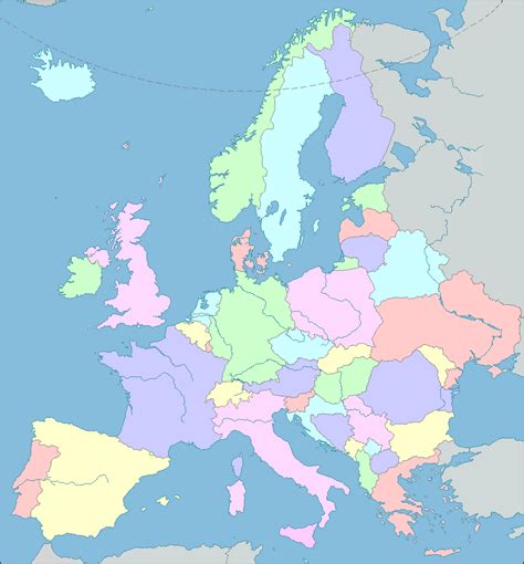 Map Of Europe With Cities Countries Capitals Printables