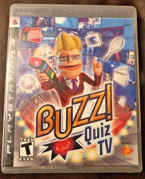 Buzz Quiz Tv Playstation 3 Ps3 Game And Case Free Shipping Ebay