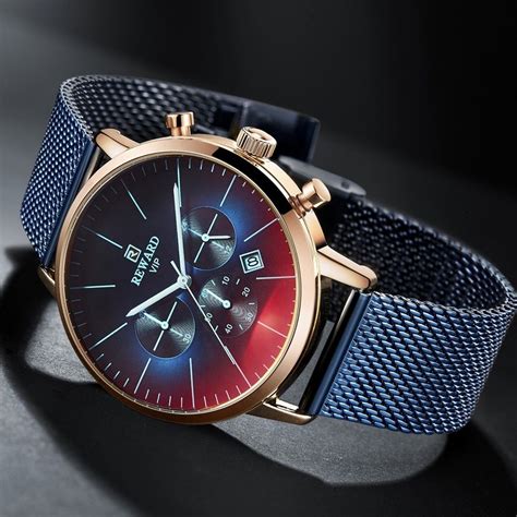 Fashion Color Bright Glass Watch Men Top Luxury Brand Chronograph Mens