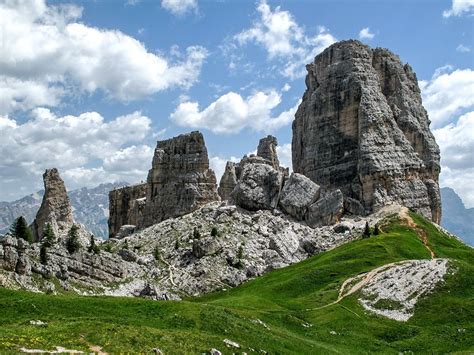 Dolomiten Cinque Torri Oberhalb Cortina Foto And Bild Europe Italy