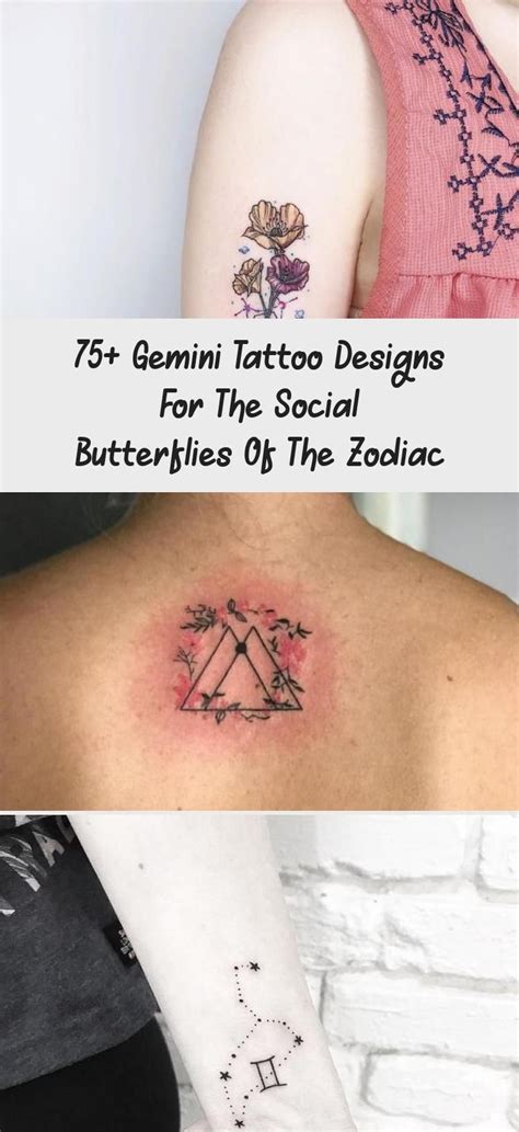 75 Gemini Tattoo Designs For The Social Butterflies Of The Zodiac