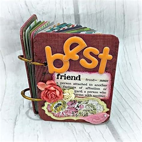 Best Friend A Z Friendship Scrapbook Photo Mini Album Atc A