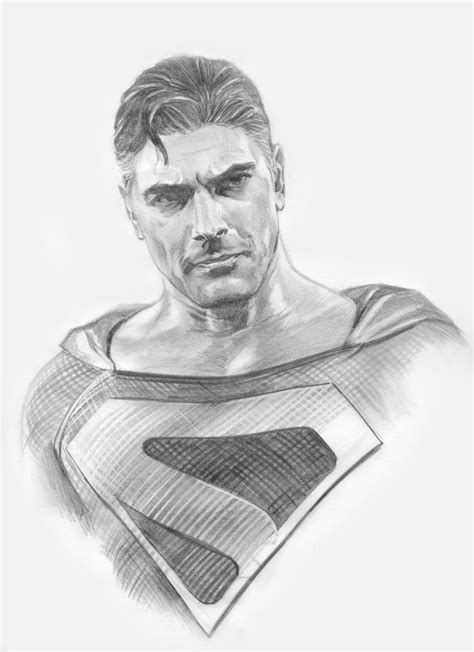 Superman Sketch Brandon Routh In Sal Abbinantis Alex Ross Spring