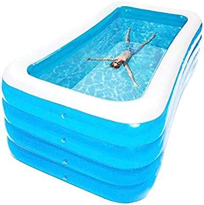 The best blow up/inflatable pool for toddlers, the intex kiddie pool is sure to create great experiences for your child while remaining a safe environment. Amazon.com : J-ouuo Inflatable Pool Blow Up Full-Sized ...