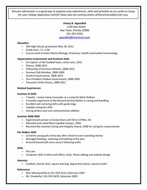 Check out these sample resumes to start crafting your own! 20 High School Dropout Resume in 2020 | College resume, College application, College application ...