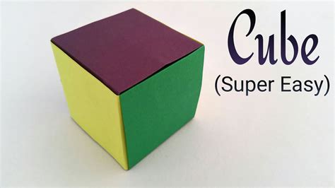 Simple And Easiest Cube On Earth Modular Origami Tutorial By Paper