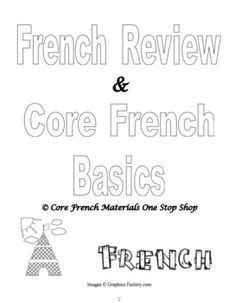 35 Best Core French Basics Resources images | French basics, Core ...