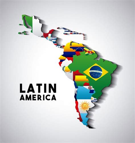 Mapa de américa latina Vector Premium Mapa da américa latina Latina