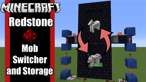 Minecraft 18 Redstone Mob Storage And Switcher Tutorial Youtube