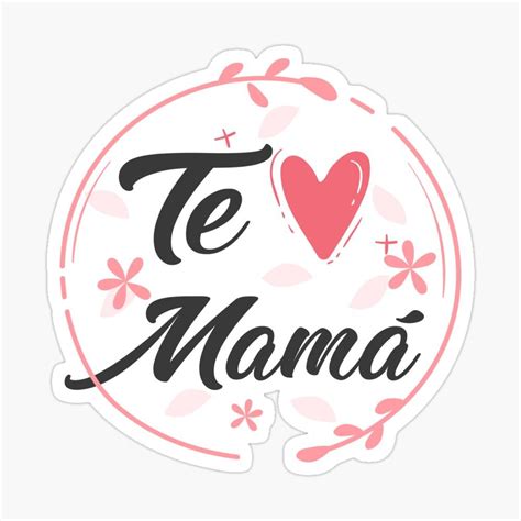 Pegatina Te Quiero Mamá De Lodean Imprimibles Del Día De Las Madres Fotos Del Día De La