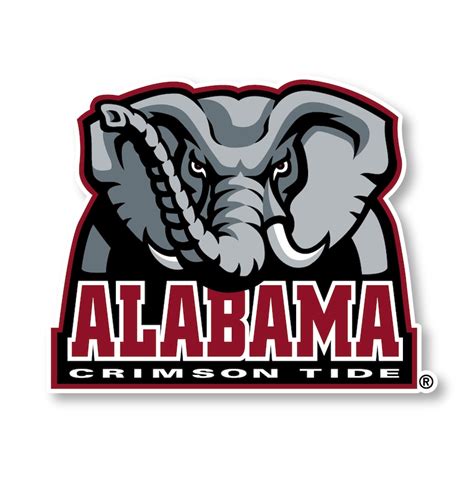 Alabama Crimson Tide Vinyl Mascot Decal Sticker Etsy